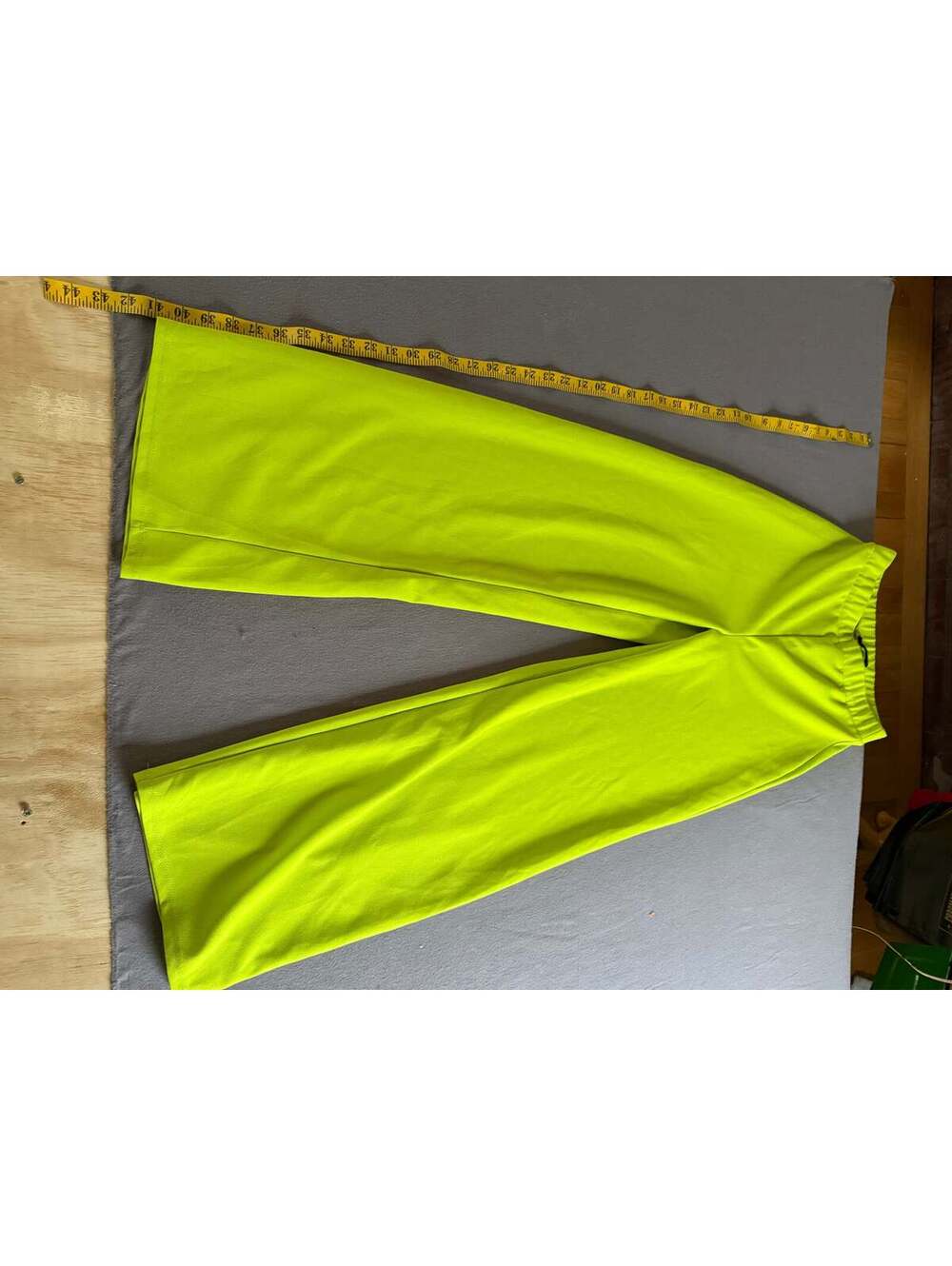 Neon Lime Green Wide Leg Palazzo Pants – SAVI NTS